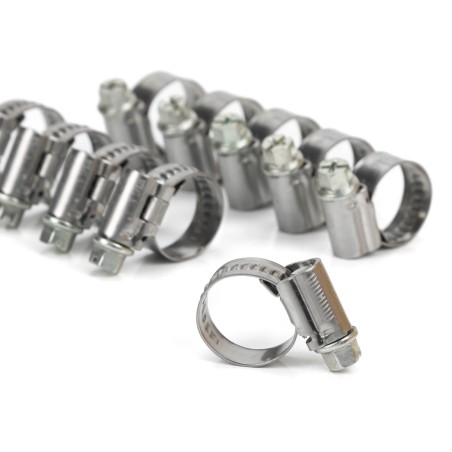 200 Abrazaderas ASFA L W2, Cinta de 9 mm, para tubos de Ø 8-16 mm