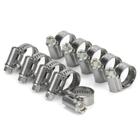 200 Abrazaderas ASFA L W2, Cinta de 9 mm, para tubos de Ø 8-16 mm