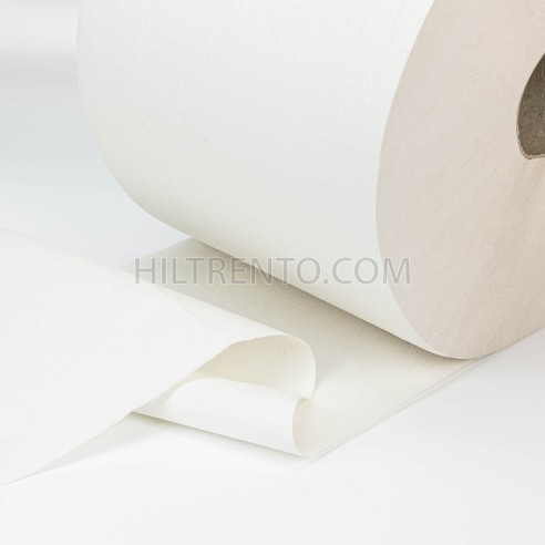 2 bobinas Papel seca manos industrial liso 100%...