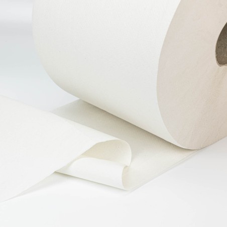 2 bobinas Papel seca manos industrial liso 100% reciclado 2 capas 428 mts 1221 servicios