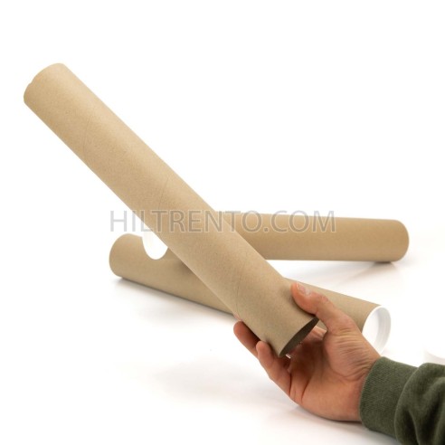 Tubo de cartón 60 x 400 mm, 1.5 mm espesor,...