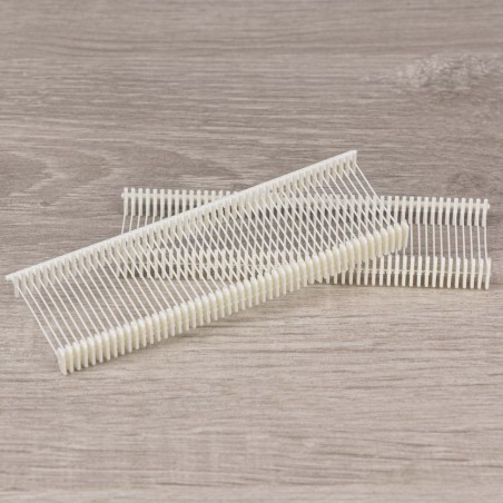 Navete nylon reciclado para etiquetas 25 mm estándar, blanco - Caja 10.000 uds