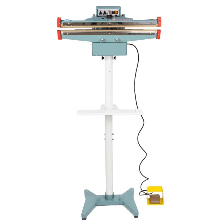 Máquina automática selladora térmica de bolsas y sacos vertical-horizontal doble resistencia con pedal eléctrico 600 mm