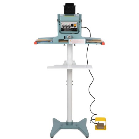 Máquina automática selladora térmica de bolsas y sacos vertical-horizontal doble resistencia con pedal eléctrico 600 mm
