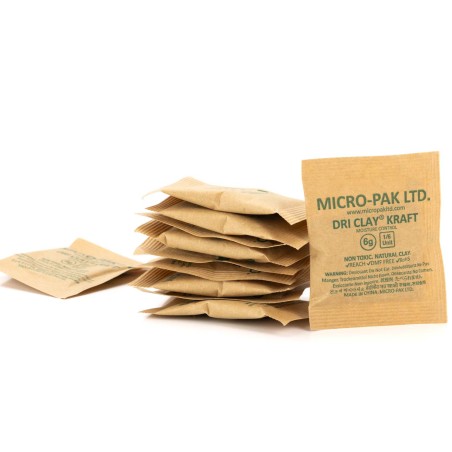 100 Sobres Micro-Pak Dri Clay® secantes arcilla anti humedad de papel kraft