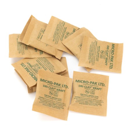 100 Sobres Micro-Pak Dri Clay® secantes arcilla anti humedad de papel kraft