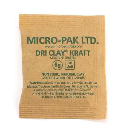 100 Sobres Micro-Pak Dri Clay® secantes arcilla anti humedad de papel kraft