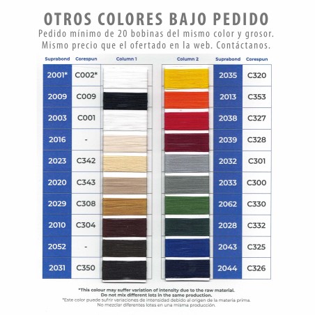 Hilo suprabond 40 resistente al sol, agua e intemperie - Bobina 3000 metros