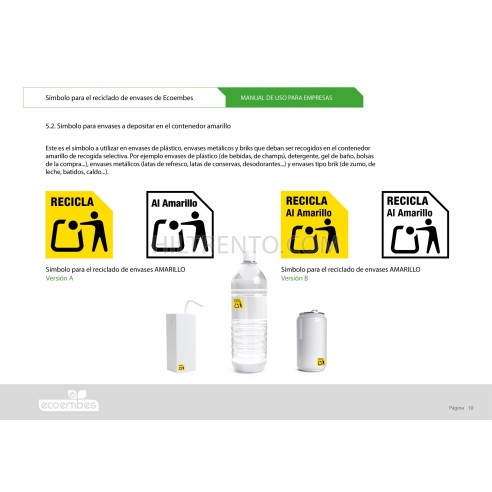 Etiquetas adhesivas polipropileno 10 mm envases...