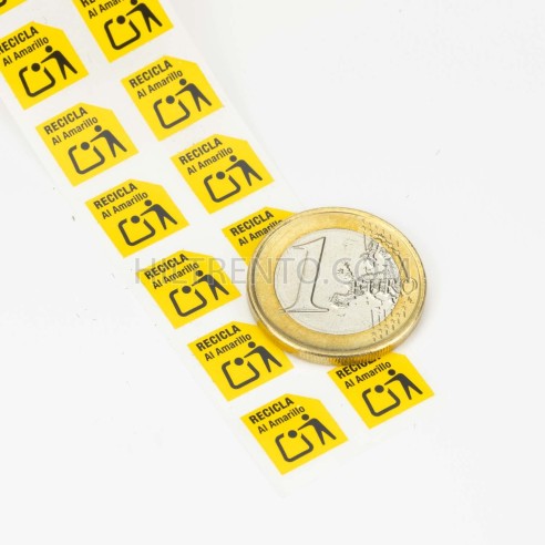 Etiquetas adhesivas polipropileno 10 mm envases...