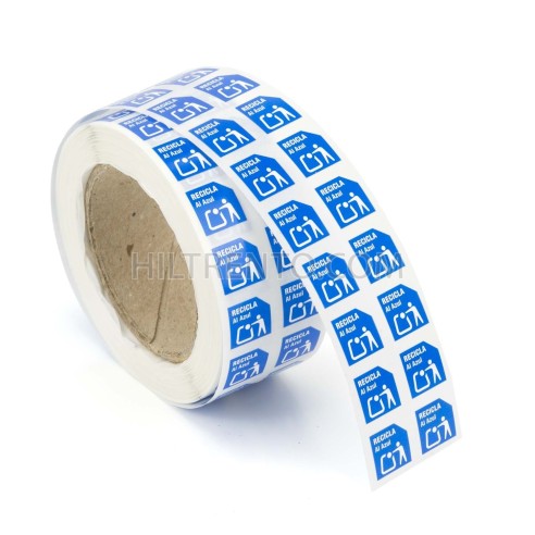 Etiquetas adhesivas polipropileno 10 mm envases...