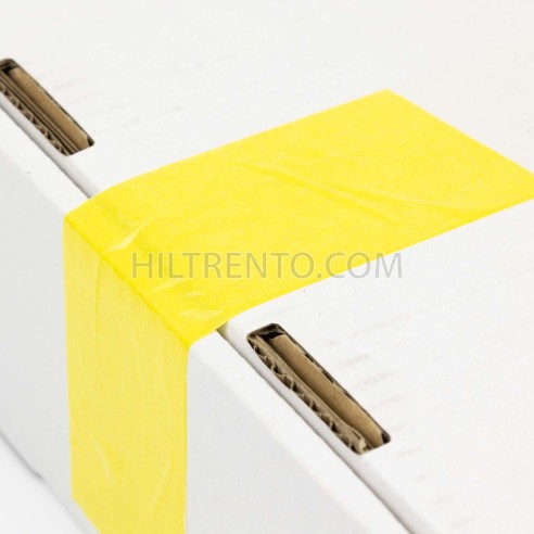 Precinto cinta adhesiva amarilla 50mm x 132m -...