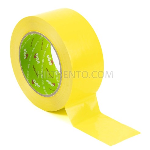 Precinto cinta adhesiva amarilla 50mm x 132m -...
