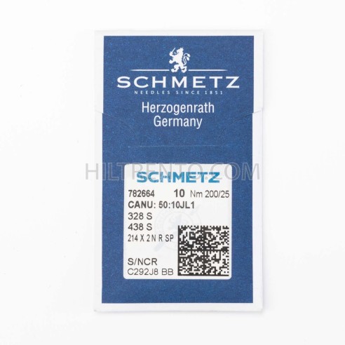Aguja Schmetz 328 200/25 Punta S - Pack 10 uds