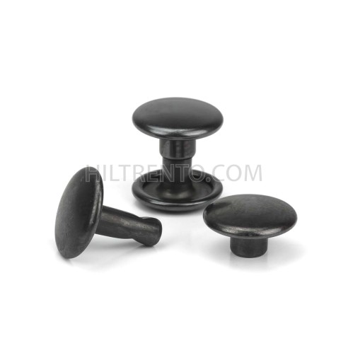 Remache Ø9 mm Hierro Pavonado (negro) , doble...
