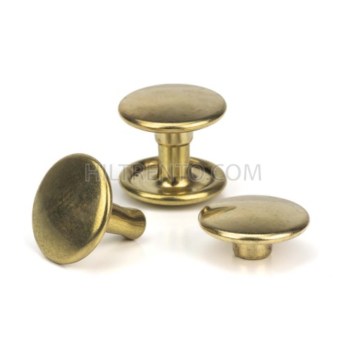 Remache Ø11 mm Hierro Dorado, doble tapa...