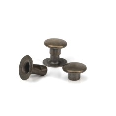 Remache Ø7 mm Hierro oro viejo, para cuero