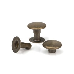 Remache Ø9 mm Hierro oro viejo, para cuero