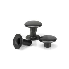 Remache Ø9 mm Hierro pavonado (negro), para cuero
