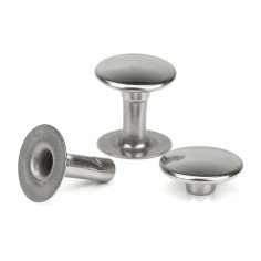 Remache Ø11 mm Hierro níquel plateado, para cuero