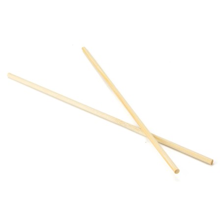 Palillo redondo calzado madera bambú  25 cm x Ø5 m- Caja 5000 uds
