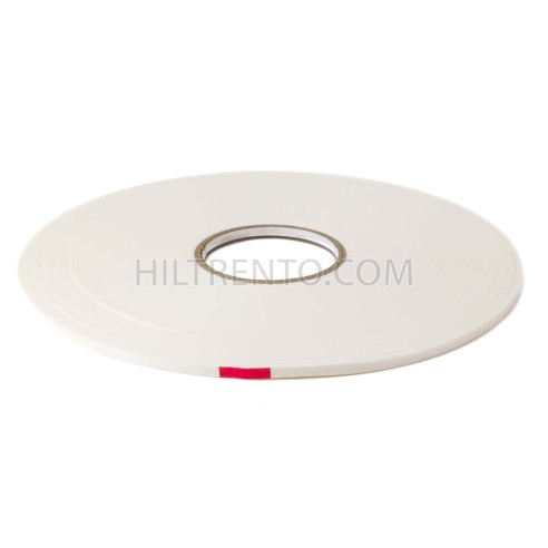 Cinta doble cara fina espuma blanca 6mm x 50...