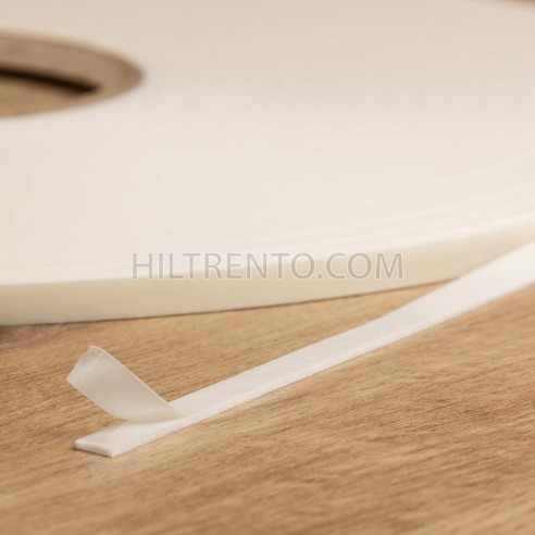 Cinta doble cara fina espuma blanca 6mm x 50...