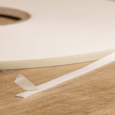 Cinta doble cara fina espuma blanca 6mm x 50 mts - Caja 33 rollos