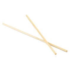 Palillo redondo calzado madera bambú  21 cm x Ø5 mm- Caja...