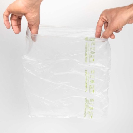 Bolsa block compostable biodegradable 30x40 galga 44  - 500 uds