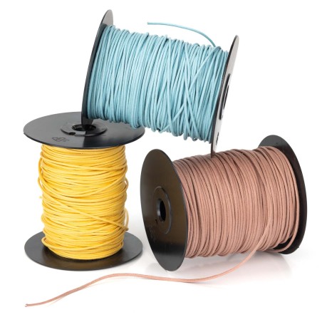 Cordón redondo ref.96 fino encerado algodón 1.5 mm - Rollo 100 metros