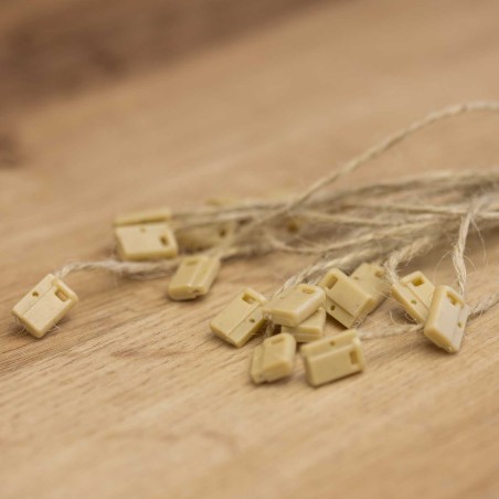 Marchamo plano yute - 1000 uds