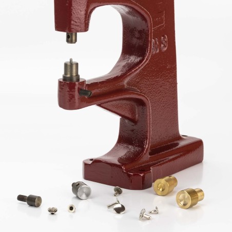 Máquina prensa remachadora N3, Perforar cuero, fornituras, botones, remaches, ojales