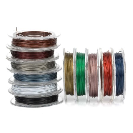 Hilo acero de colores 0.45 mm 10 metros, para bisutería