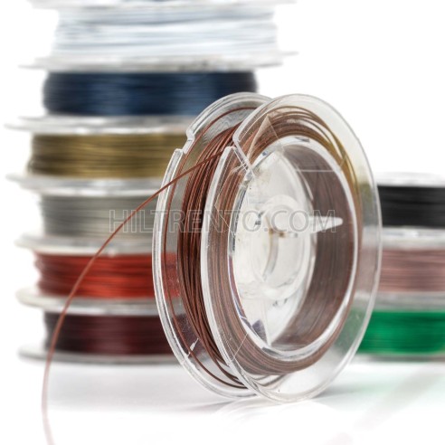 Hilo acero de colores 0.45 mm 10 metros, para...