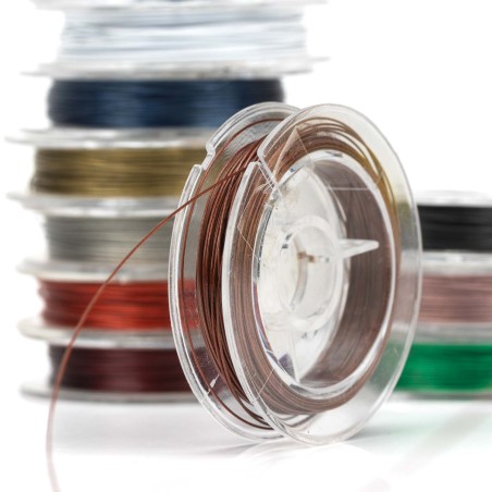 Hilo acero de colores 0.45 mm 10 metros, para bisutería