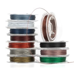 Hilo acero de colores 0.45 mm 10 metros, para bisutería