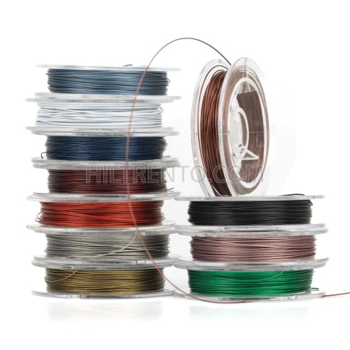 Hilo acero de colores 0.45 mm 10 metros, para...