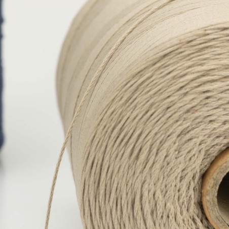 Hilo trenzado rústico acabado natural 1,0mm Nº6 - Bobina 1700 m