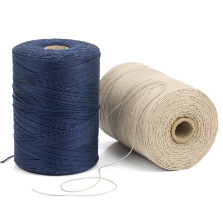 Hilo trenzado rústico acabado natural 1,0mm Nº6 - Bobina 1700 m