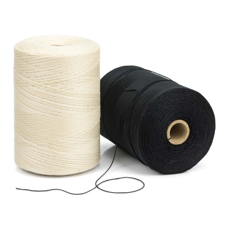 Hilo trenzado rústico acabado natural poliéster 0,8mm Nº4 - Bobina 2700 m