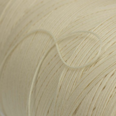 Hilo trenzado rústico acabado natural poliéster 0,8mm Nº4 - Bobina 2700 m