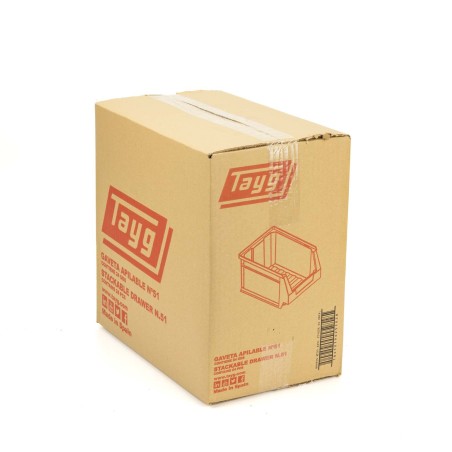 Gaveta apilable plástico azul Tayg nº51, 170x100x80 mm 0,8 Ltrs, Uso Alimentario