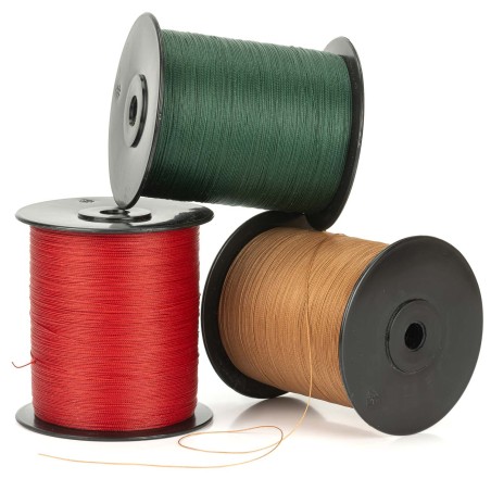 Hilo torcido semiencerado bondeado Oxford 0.5 mm  para cuero, tapicería, collares y crochet - Carrete 1650 mt