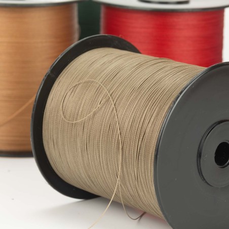 Hilo torcido semiencerado bondeado Oxford 0.5 mm  para cuero, tapicería, collares y crochet - Carrete 1650 mt