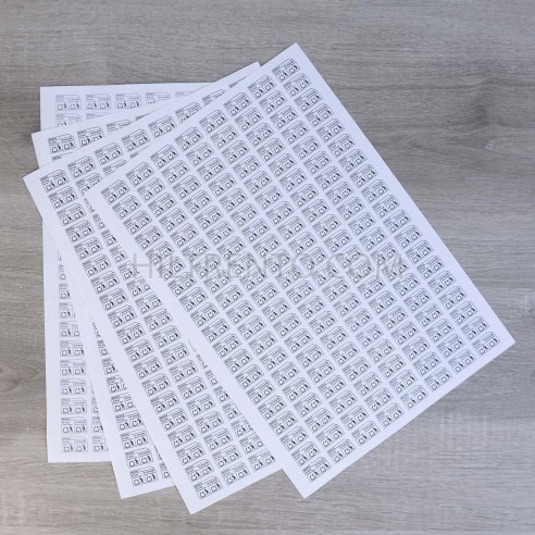 Etiquetas adhesivas blancas papel 23x15 mm...