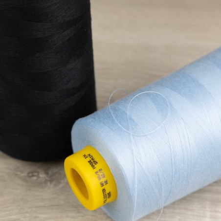 Hilo poliester 100% fibra cortada 80/2 para coser ropa y textil - Bobina 5000 mts