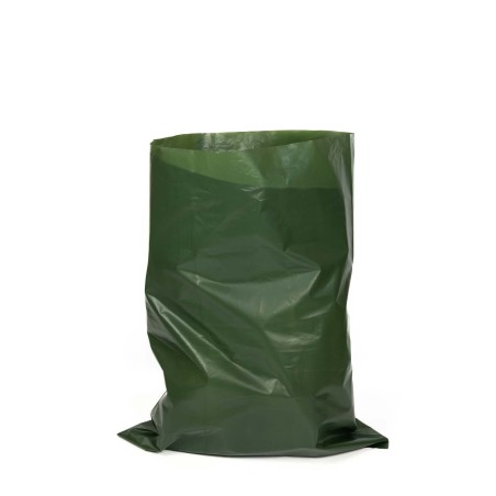 Saco plástico reciclado caza verde militar G450 55x75 cm - Pack 25 uds