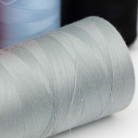 Hilo poliester 100% fibra cortada 80/2 para coser ropa y textil - Bobina 5000 mts