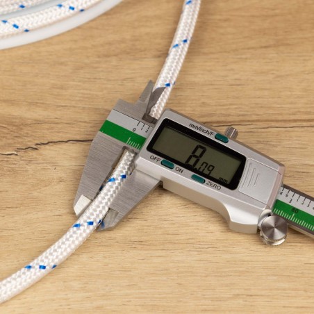 Cuerda Driza de Nylon 8 mm Blanca – Alta Resistencia 900 kg, Bobina 100 m | Uso Náutico y Carga